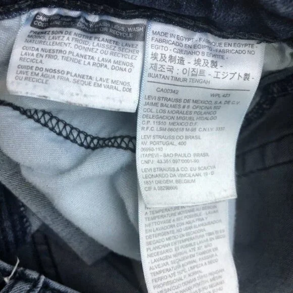 Levi's 516 Men's Denim Blue Jeans 40 x 34 Cotton Blend - Picture 9 of 12